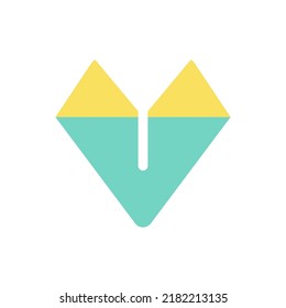 Diamond flat color ui icon. Gemstone and precious jewelry. Richness and abundance. Brilliant. Simple filled element for mobile app. Colorful solid pictogram. Vector isolated RGB illustration