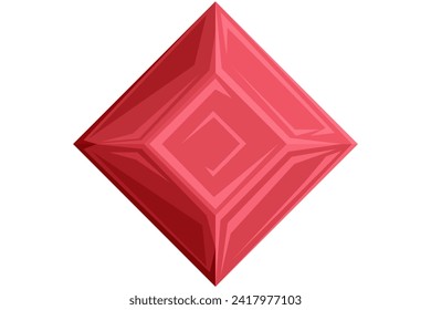 Diseño de pegatinas de decoración plana de diamante