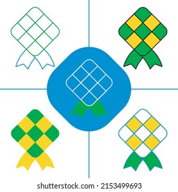 the diamond in flat design style