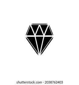 Diamante de estilo plano sobre fondo blanco. Diamante en estilo abstracto sobre fondo negro.