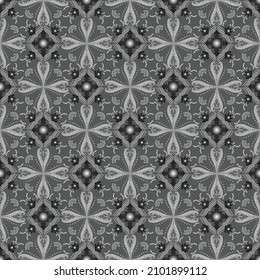 Diamond foulard in half drop layout. seamless