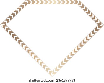 Diamond Frame Arrows symbol Gold picture frame luxury golden frame gold border Golden vector royals border framework decoration decorative element isolated background greeting banner