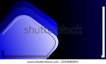 Diamond frames glowing frames text placeholder night blue dark abstract background.