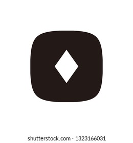 Diamond gambling card icon sign symbol