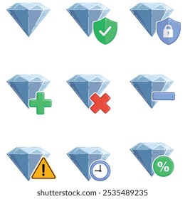 Diamond Gem Crystal Game Transaction Set