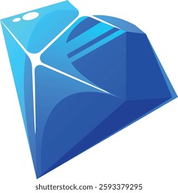 Diamond gem game asset vector illustration