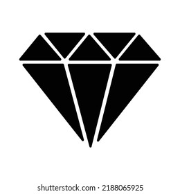Diamond - gem - gemstone - crystal vector icon
