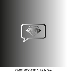 diamond, gem, icon
