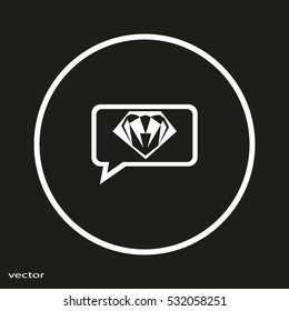 diamond, gem, icon