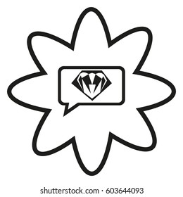 diamond, gem, icon