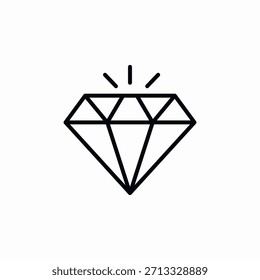 Vector de signo de gema de diamante
