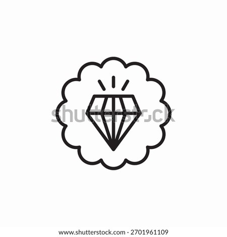 diamond gem icon sign vector