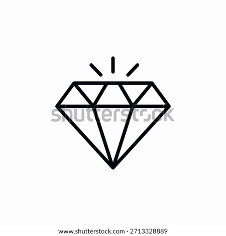 diamond gem icon sign vector