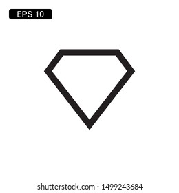 diamond gem icon vector illustration logo template