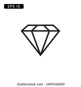 diamond gem icon vector illustration logo template
