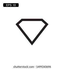 diamond gem icon vector illustration logo template