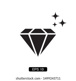 diamond gem icon vector illustration logo template