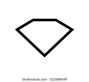 diamond gem icon vector illustration logo template