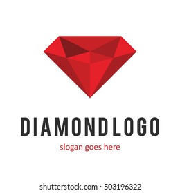 DIAMOND GEM LOGO ICON SYMBOL TEMPLATE