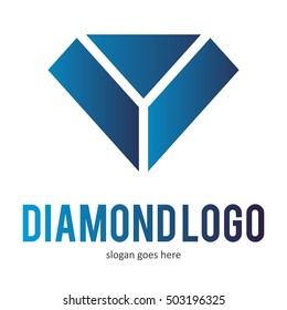 DIAMOND GEM LOGO ICON SYMBOL TEMPLATE