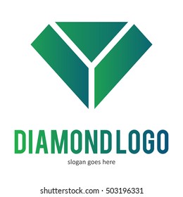 DIAMOND GEM LOGO ICON SYMBOL TEMPLATE