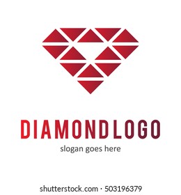 DIAMOND GEM LOGO ICON SYMBOL TEMPLATE