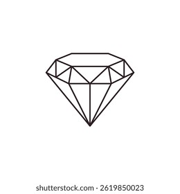 diamond gem stone crystal vector emoji illustration icon symbol sign sparkling