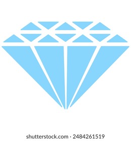 A diamond gem stone icon for expensive jewellery in vector