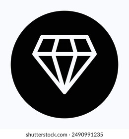 Diamond, Gems Symbol Vector Icon, 