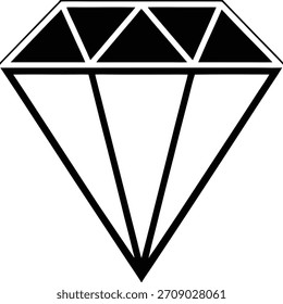 Arte de la piedra preciosa del diamante aislado en el fondo blanco