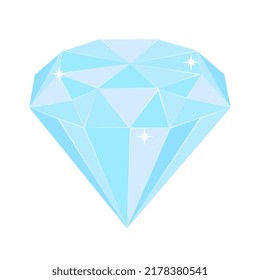 Diamond. Gemstone. Decoration. Vector illustration of gemstone.