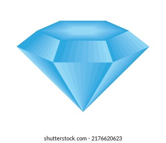 diamond gemstone icon isolated flat
