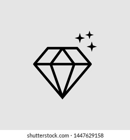 
Diamond Gemstone Icon Symbol Vector