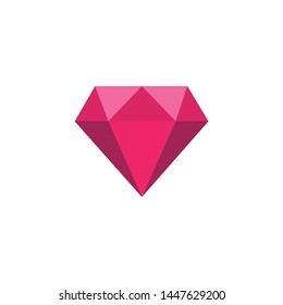 
Diamond gemstone icon symbol vector