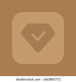 Diamant-Edelsteinsymbol-Vektorillustration