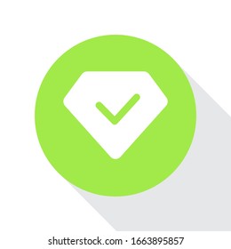 Símbolo de icono de piedra de goma de diamantes vectorial