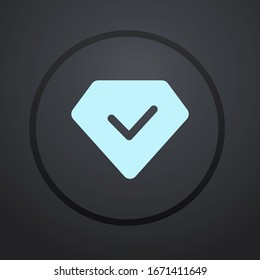 Diamant-Edelsteinsymbol-Vektorillustration