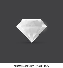 Diamond, gemstone illustration