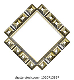 diamond geometric frame icon