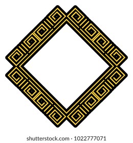 diamond geometric frame icon