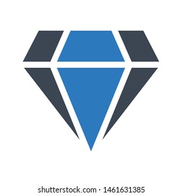 diamond glyph colour vector icon