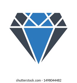 diamond glyph colour vector icon