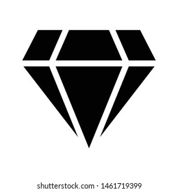 diamond glyph flat vector icon