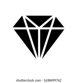 diamond glyph vector icon - ui icon vector