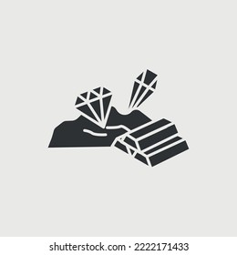 minerales de los vectores de extracción de diamantes y oro 