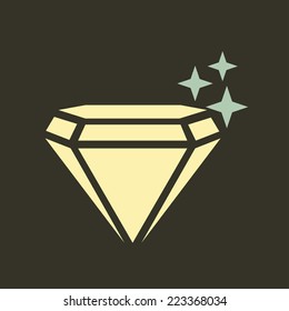 diamond graphic design , vector illustration