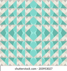 Diamond Green and Gray Pattern Illusion