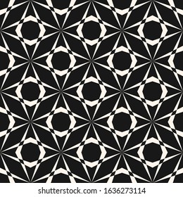 Diamond grid pattern. Abstract geometric seamless texture. Simple vector black and white ornament with rhombuses, grid, net, mesh, lattice, repeat tiles. Stylish dark monochrome repeat geo design