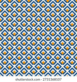 Patrón sin fisuras de la rejilla del diamante. Étnica, tribal impresión de superficie. Ornamento geométrico. Fondo de rombos repetidos. Fondo de pantalla popular ornamental. Ilustración abstracta de Vector geo