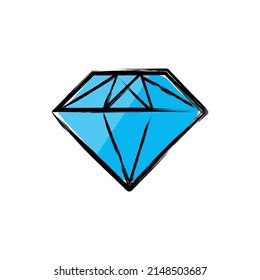 Diamantgrunge-Symbol, Vektorgrafik